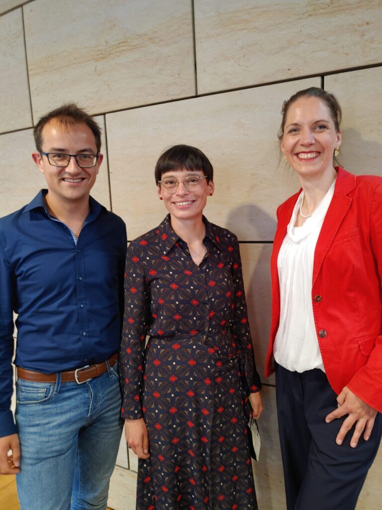 v.l.: Robin Korte, Josefine Paul, Dorothea Deppermann)