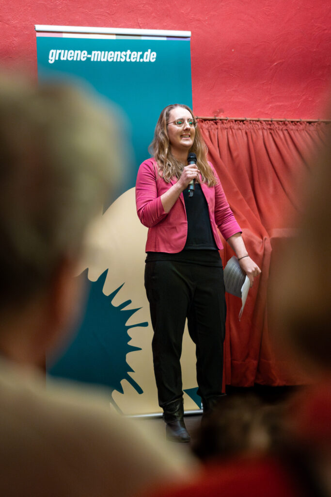 Katharina Dröge auf der Bühne